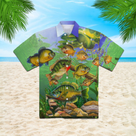 Bluegill Fishing Hawaiian Shirt