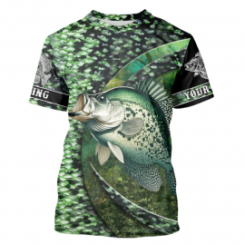 Crappie Fishing Green Scales Freshwater Fish Customize Name All-over Print Unisex Fishing